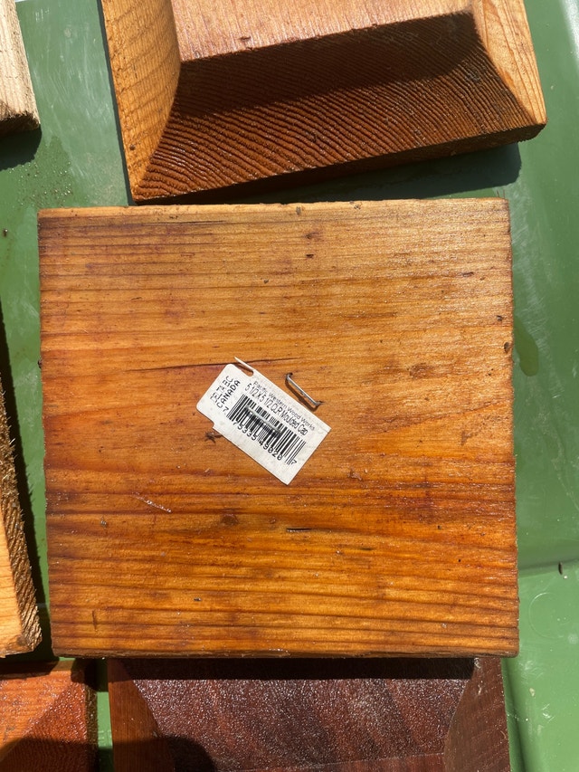 Post caps for 4x4 12 pcs cedar - photo 2