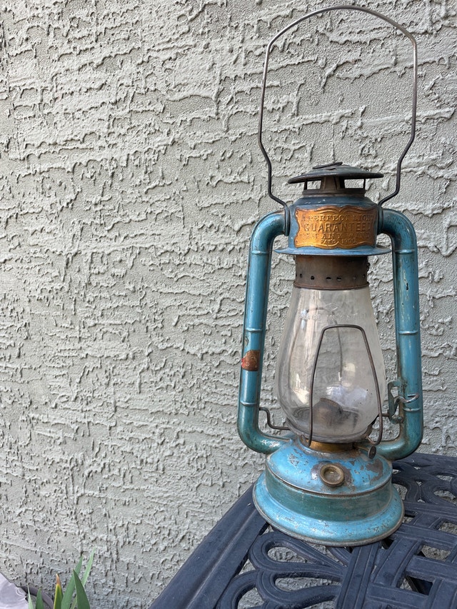 Antique Kerosene Lamp Made in Canada