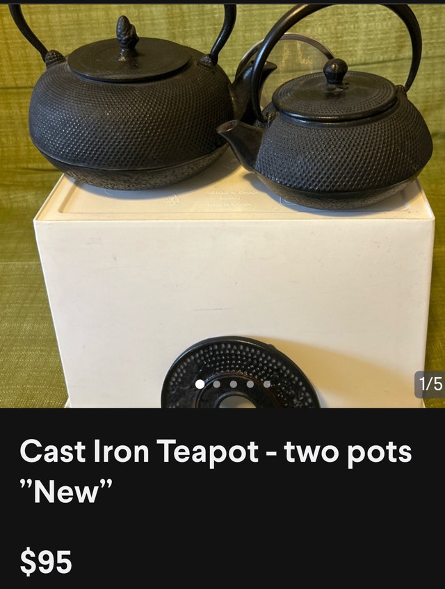 Cast Iron Teapot New - photo 5