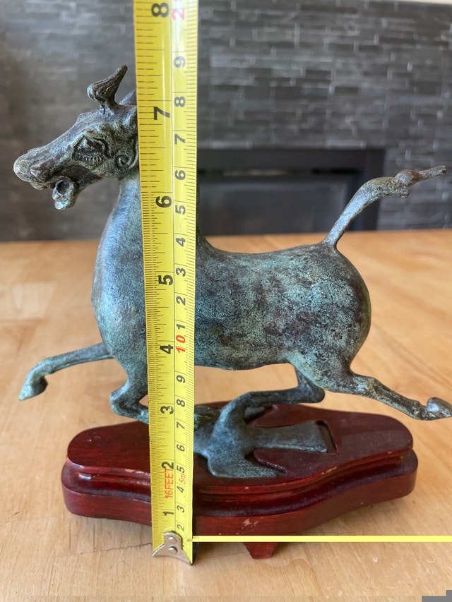 Bronze Flying Horse of Gansu Oriental Statue - photo 4