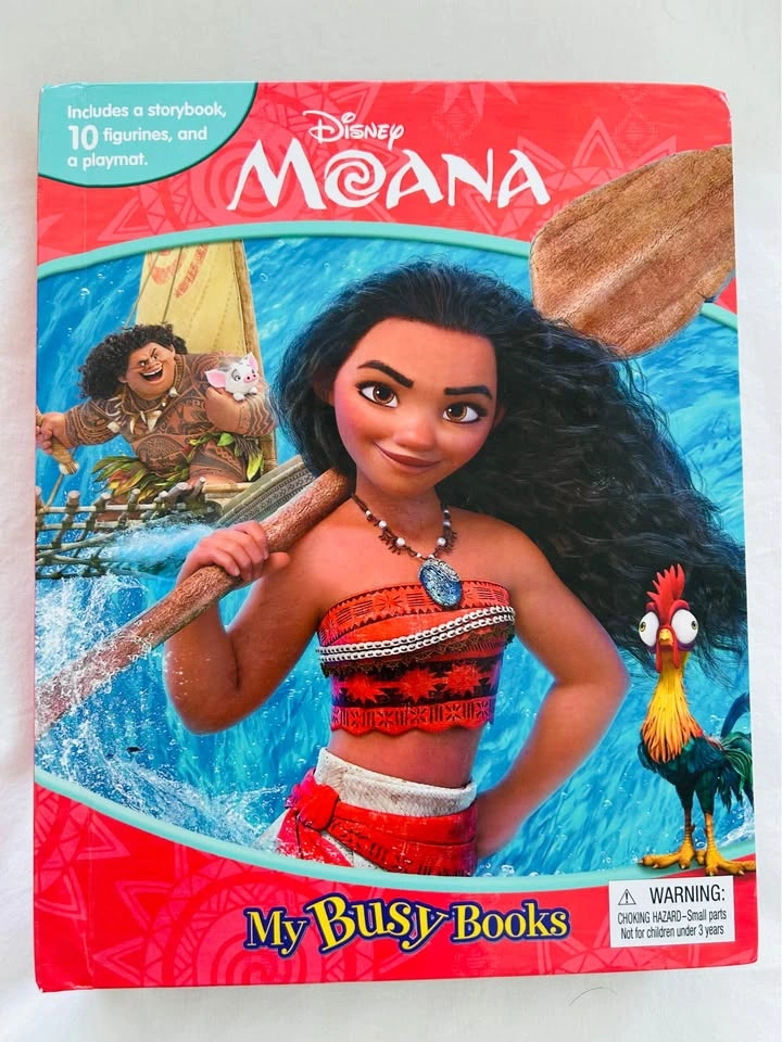 🌺 Disney Moana Busy Book + Figures + Playmat 🌺 - photo 3