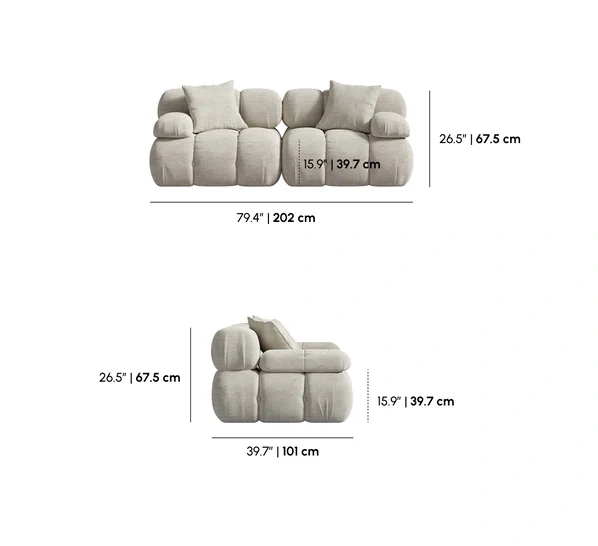 RoveLab Marshbello Modular Sofa - Like New - Stain-Resistant Fab - photo 5
