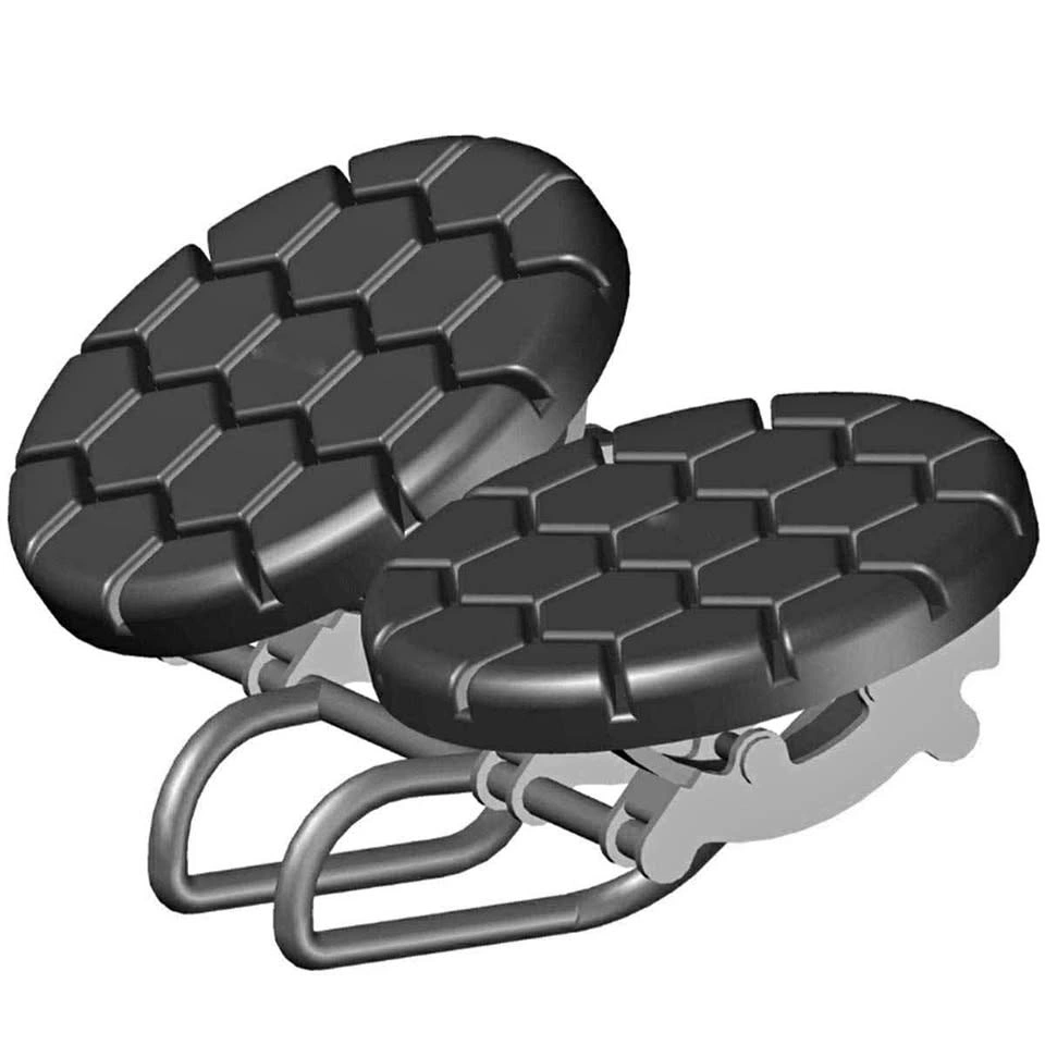 Double saddle bike seat for perineal relief