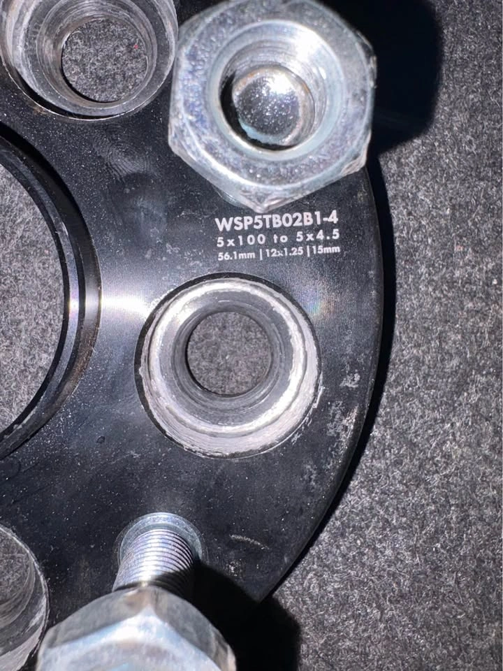 15mm 5x100 to 5x114.3 Hubcentric Spacer Adapters - photo 2
