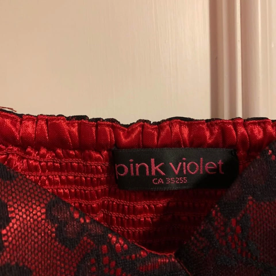 Red Lacy Bodycon Dress (Small) - photo 3