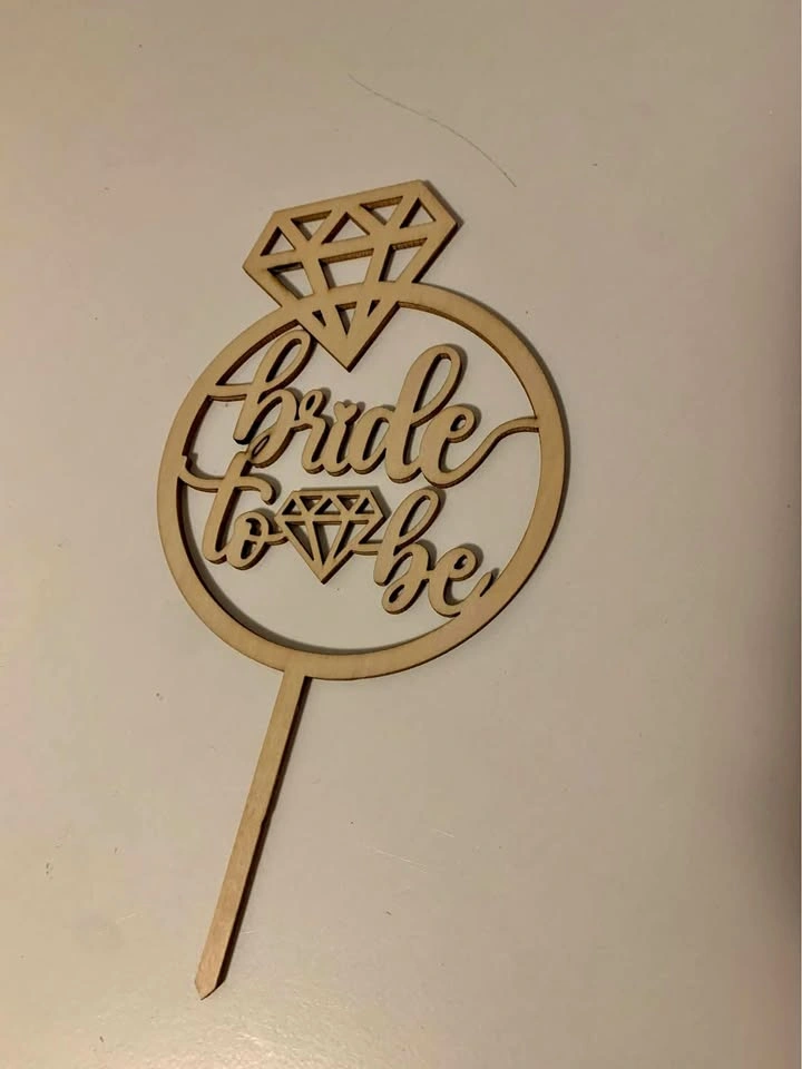 Bride to Be Cake Topper