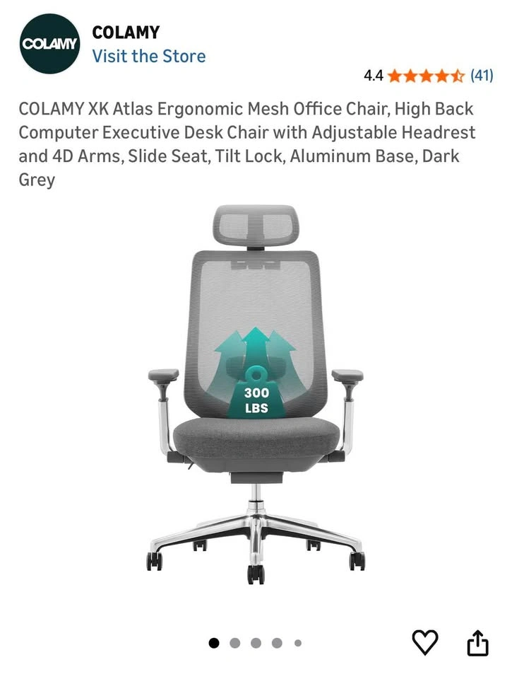 Colamy Atlas Ergo Chair (Excellent Condition) - photo 5
