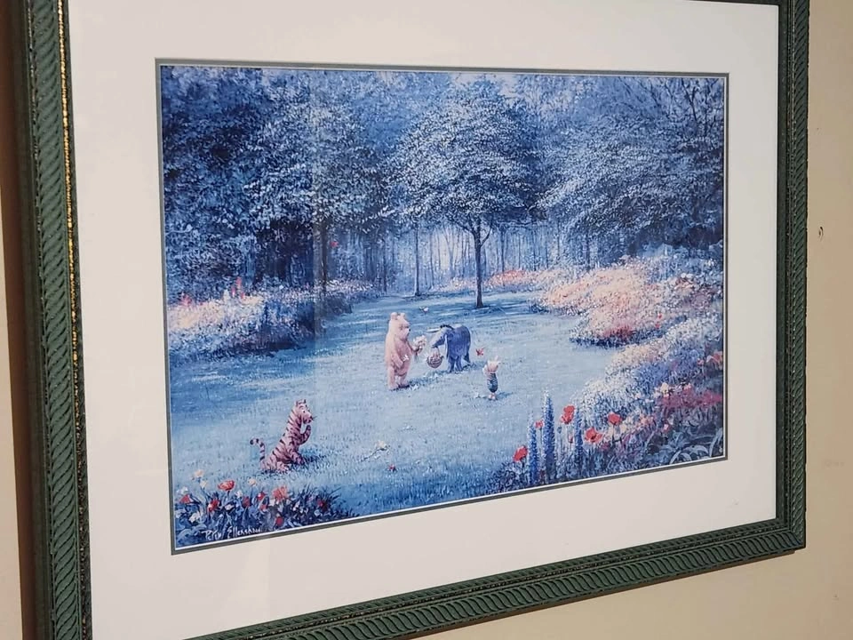 Vintage Disney Gallery "From Pooh's Garden" Framed Peter Ellensh - photo 3