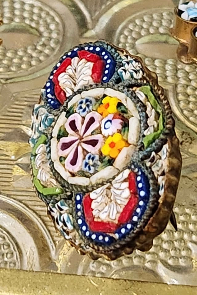 Mid Century Micromosaic Brooches, 3 Available - photo 4