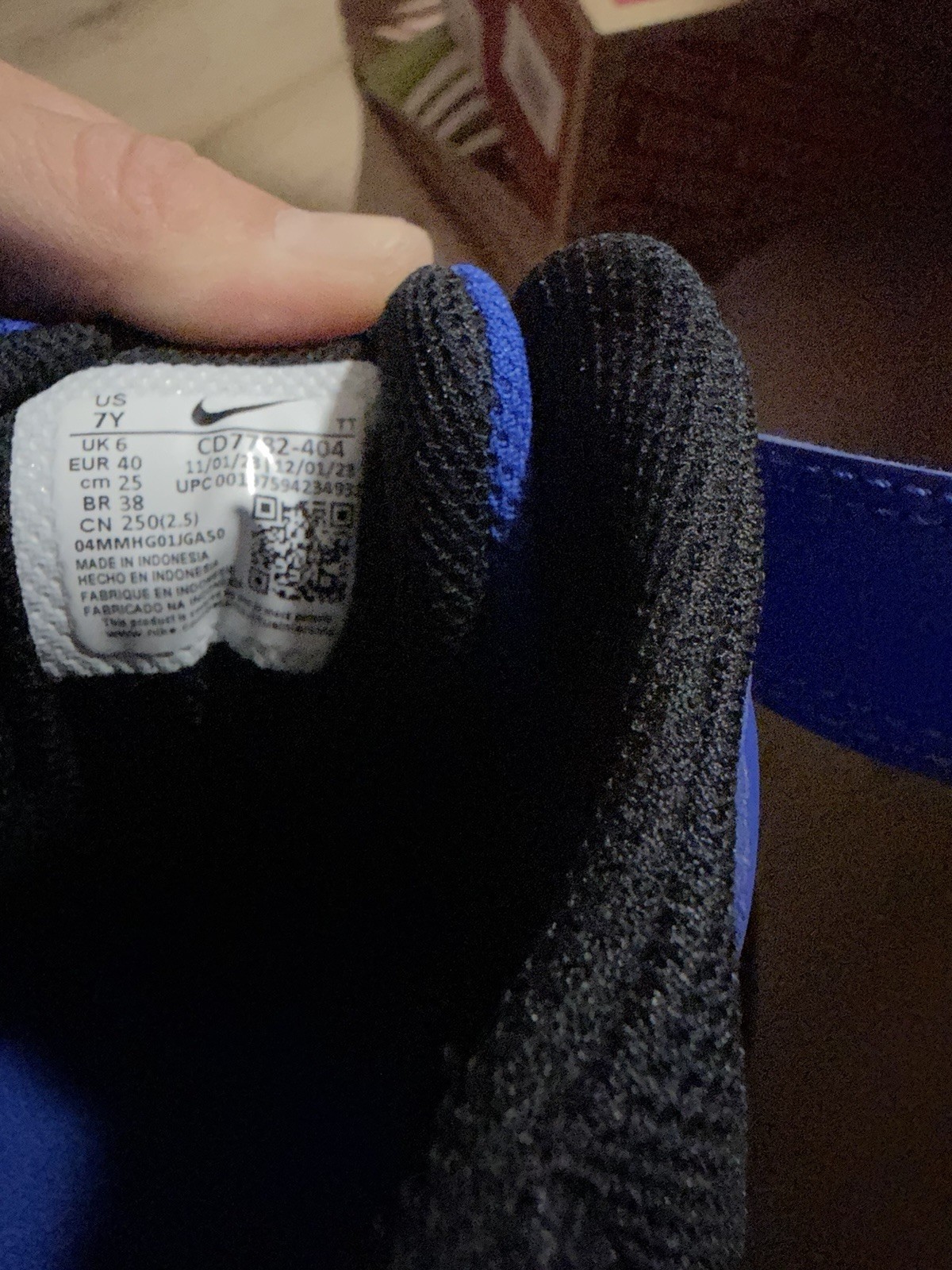 Nike Court Borough Mid 2 (GS) Blue/Black Sneakers Kids US 7Y - photo 5