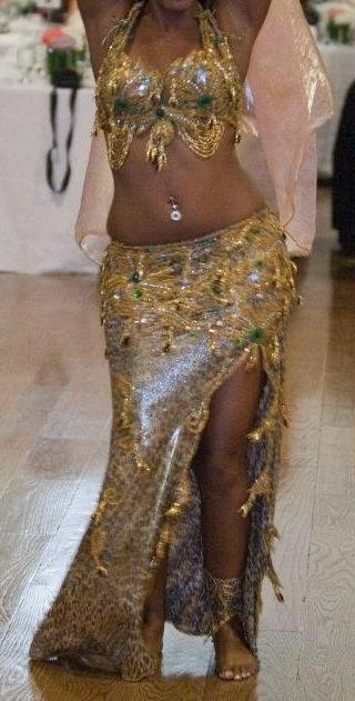 Pro Bellydance Costume - Leopard Print - photo 2