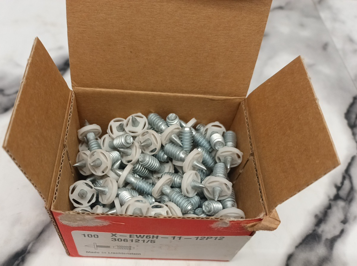 Hilti X-EW6H-11-12P12 Fasteners 306121/5 - 100 In Box - photo 2