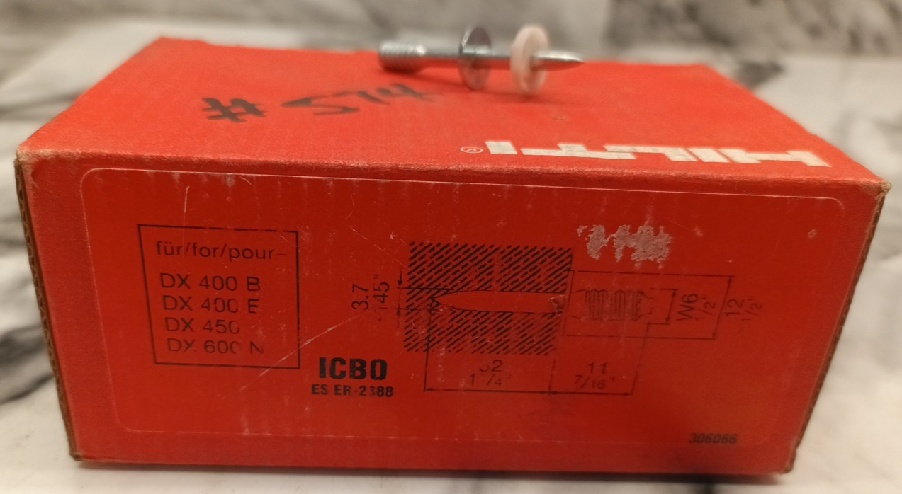 Hilti X-W6-11-32D12 Threaded Studs - Box of 100 - photo 5