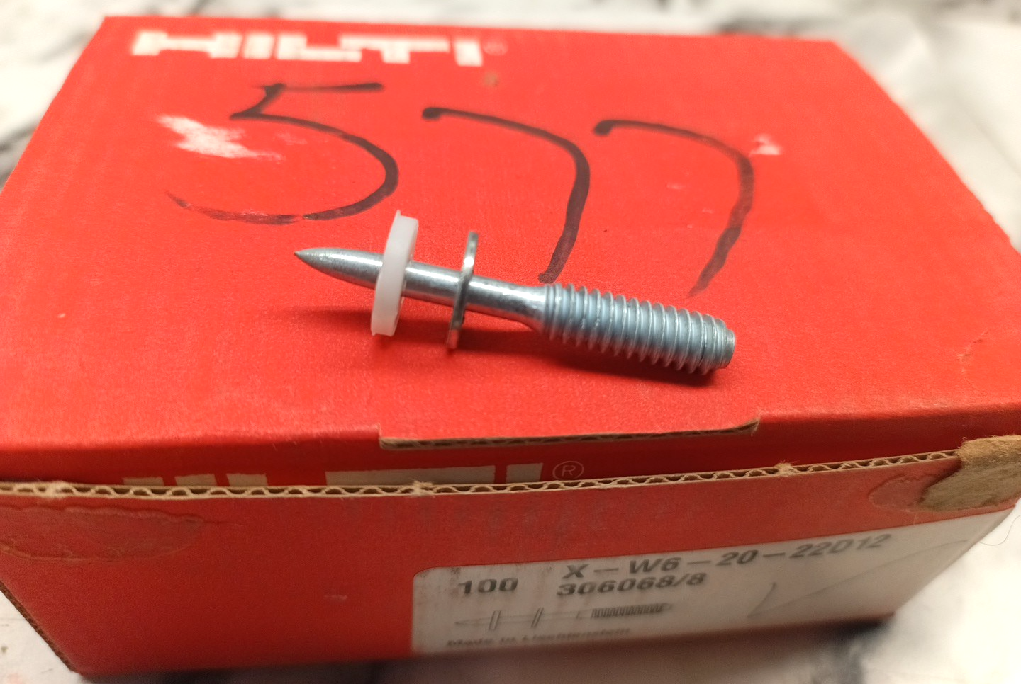 Hilti X-W6-20-22D12 Threaded Studs - Box of 100 - photo 2