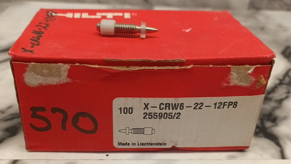 HILTI X-CRW6-22-12FP8 Stainless Stud 255905/2 (100 in Box)