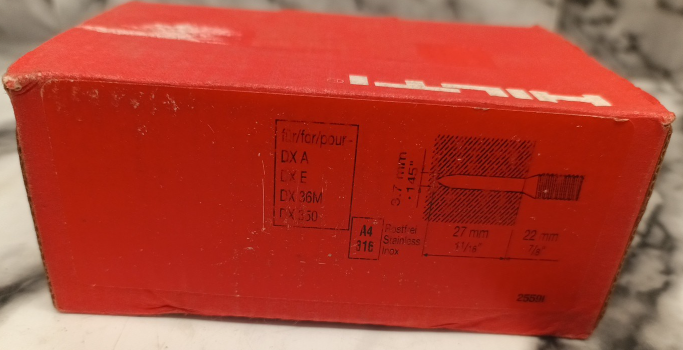 HILTI X-CRW6-22-27FP8 Stainless Stud 255907/8 100 in Box - photo 5