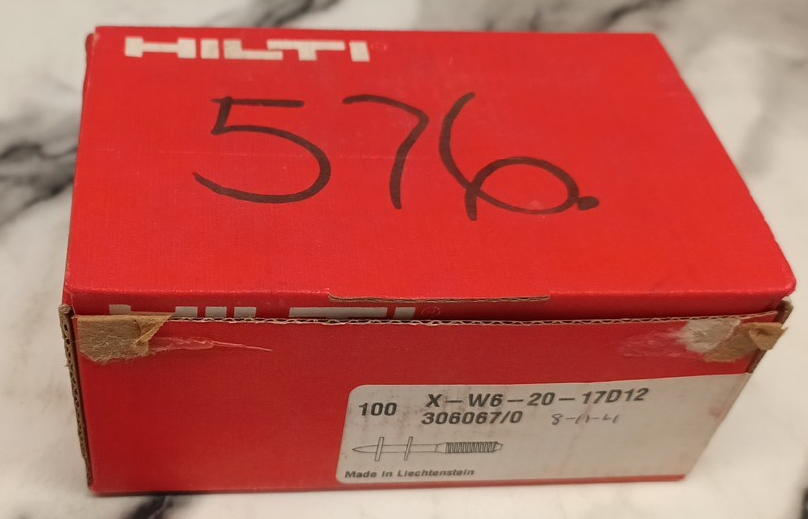 Hilti X-W6-20-17D12 Box of 100 - 306067/0 - photo 5