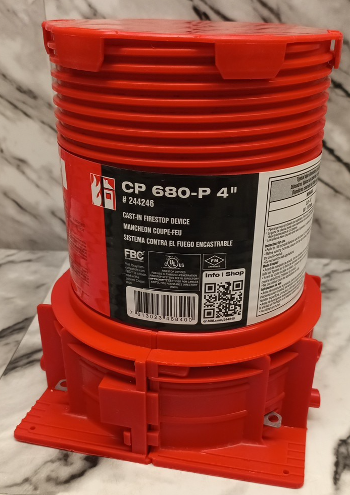 HILTI CP 680-P 4" Cast in Fire Stop Device - 244246