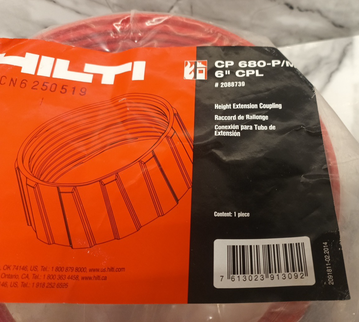 Hilti CP 680-P/M 6" Coupler Height Extension - photo 3