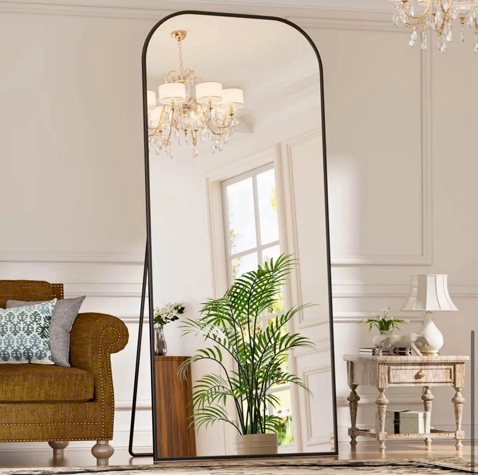 Stunning Arched Metal Oversized Full-Length Mirror