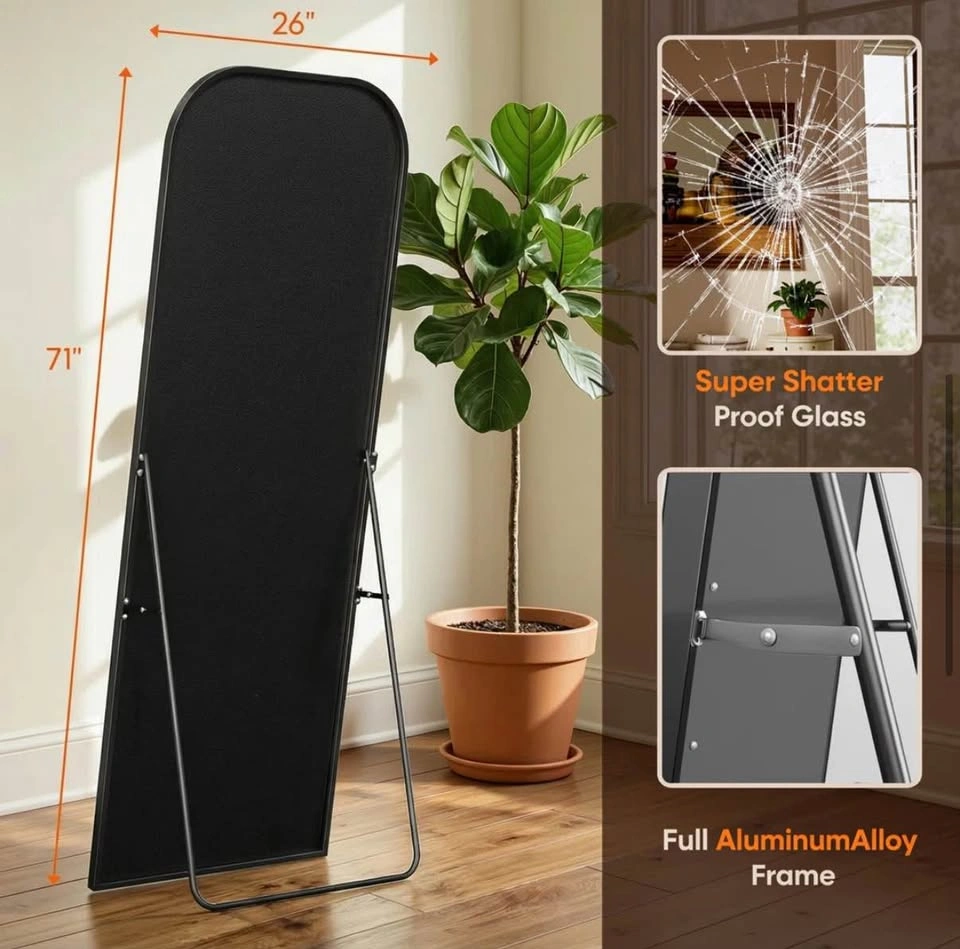 Stunning Arched Metal Oversized Full-Length Mirror - photo 5