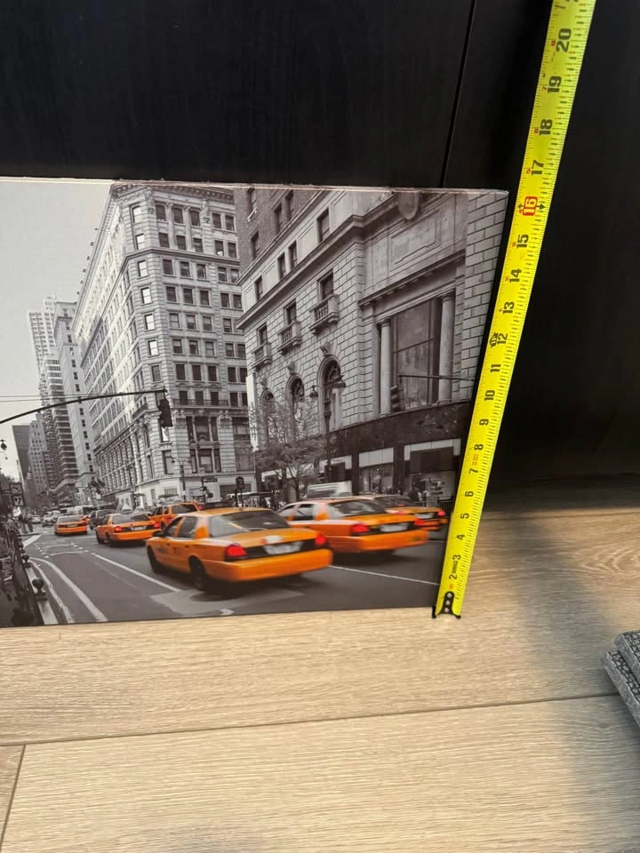 NYC Taxi Cityscape Canvas Print - photo 3