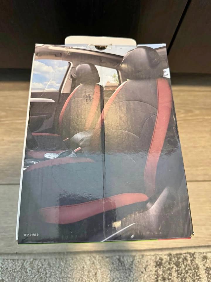 NEW Dark Red & Black Seat Covers (2-Pack)