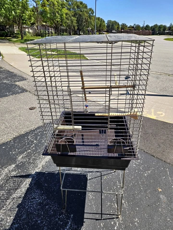 Bird cage with stand and more