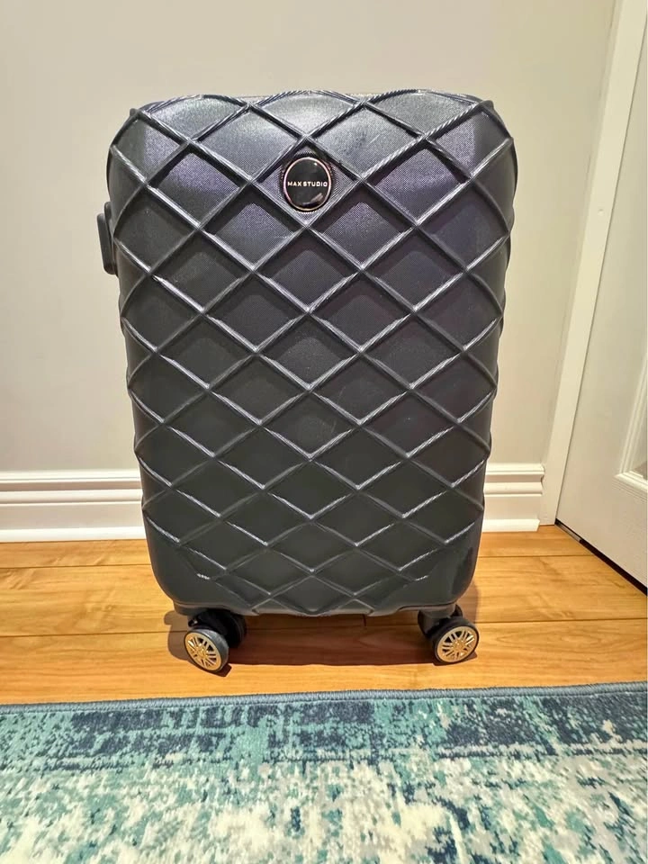 Max Studio Carry-On Luggage - Black Hardshell Spinner