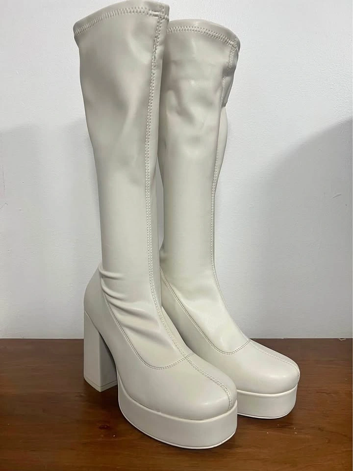 White Platform Boots
