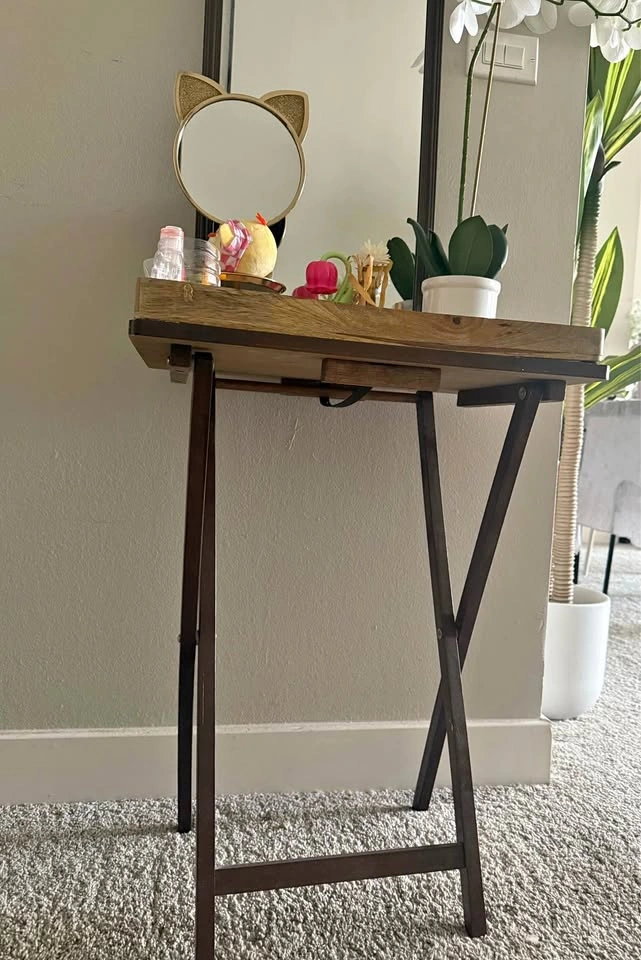 TV Tray Folding Table Brown Pickup Streeterville