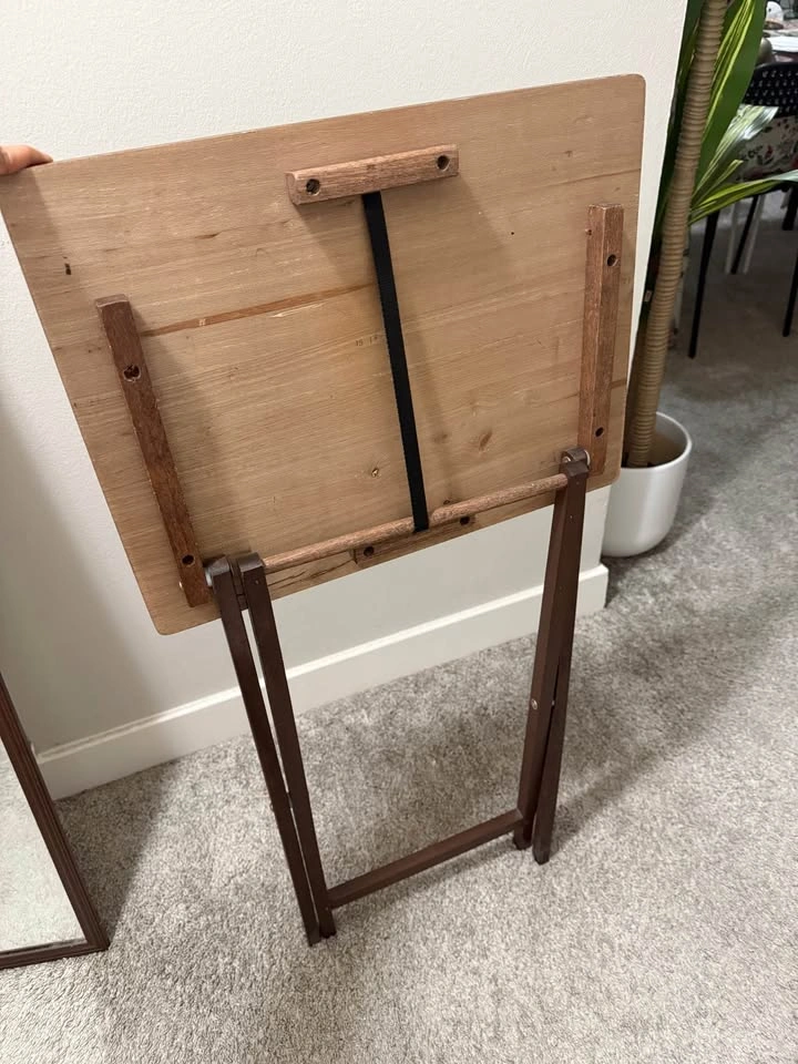 TV Tray Folding Table Brown Pickup Streeterville - photo 2