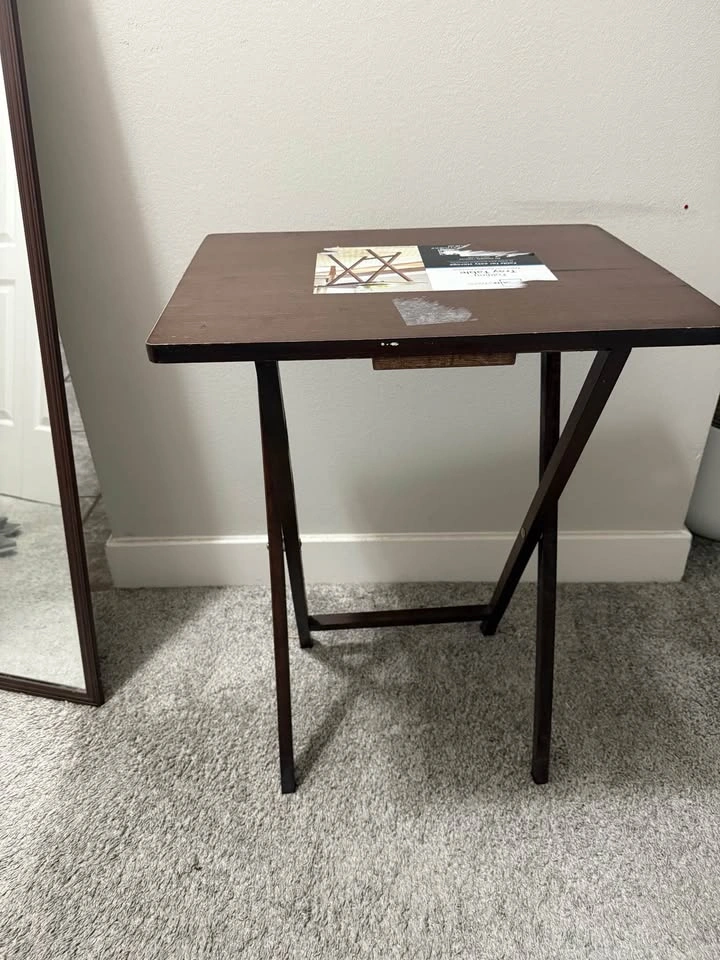 TV Tray Folding Table Brown Pickup Streeterville - photo 3
