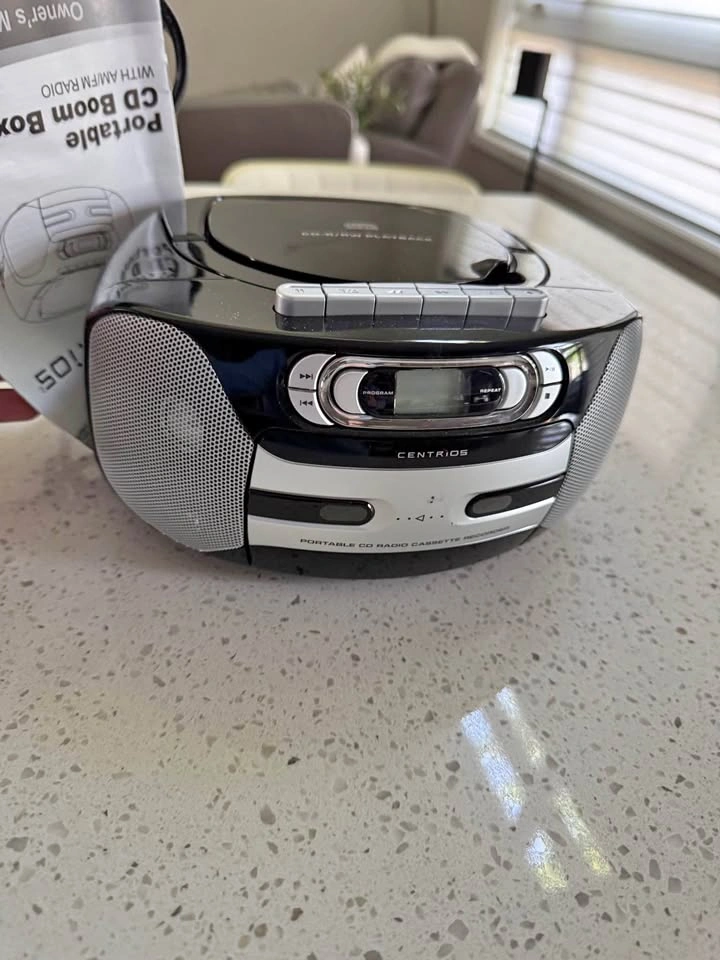 CENTRIOS Portable CD Radio Cassette Recorder Boombox