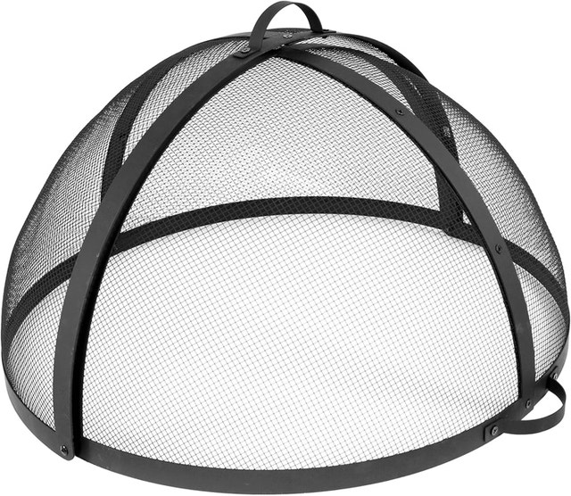 36" Easy-Opening Heavy-Duty Steel Fire Pit Screen BNIB