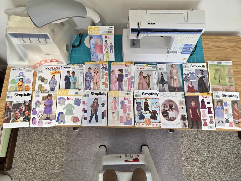 19 Uncut Children's Sewing Patterns