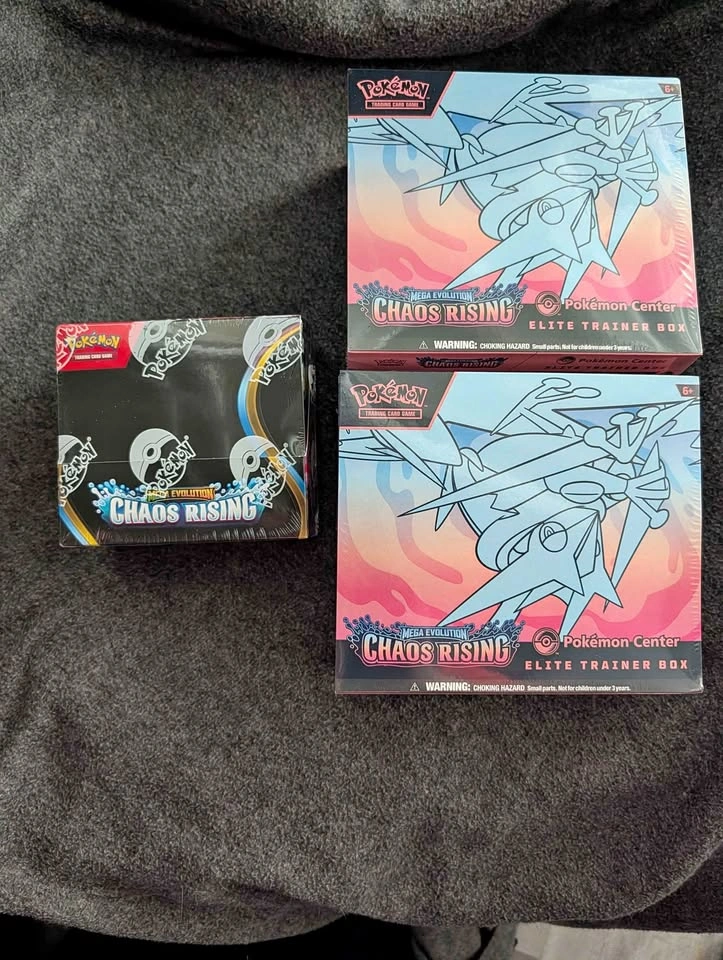 Chaos Rising Pokemon Center ETB and Booster Box