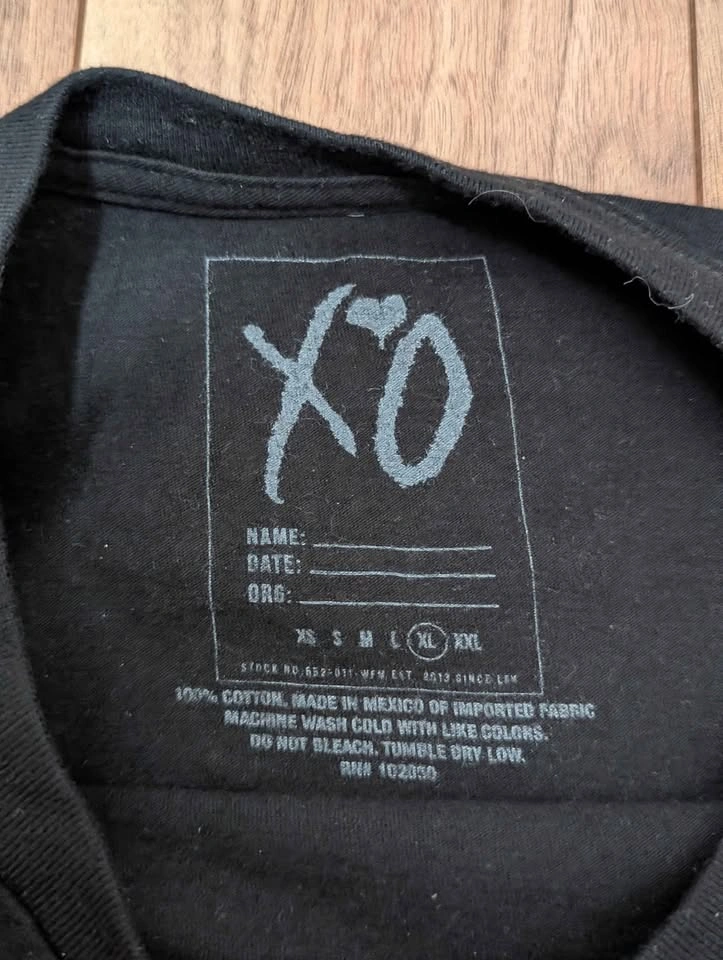 The Weeknd Starboy Legend of the Fall 2017 Tour T-Shirt XL - photo 3