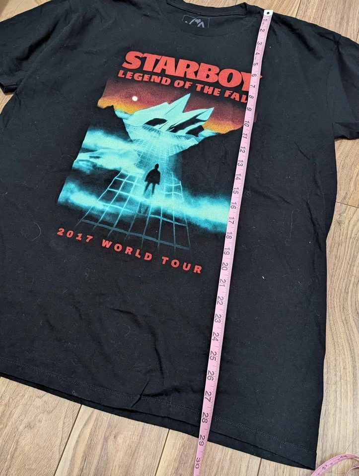 The Weeknd Starboy Legend of the Fall 2017 Tour T-Shirt XL - photo 5