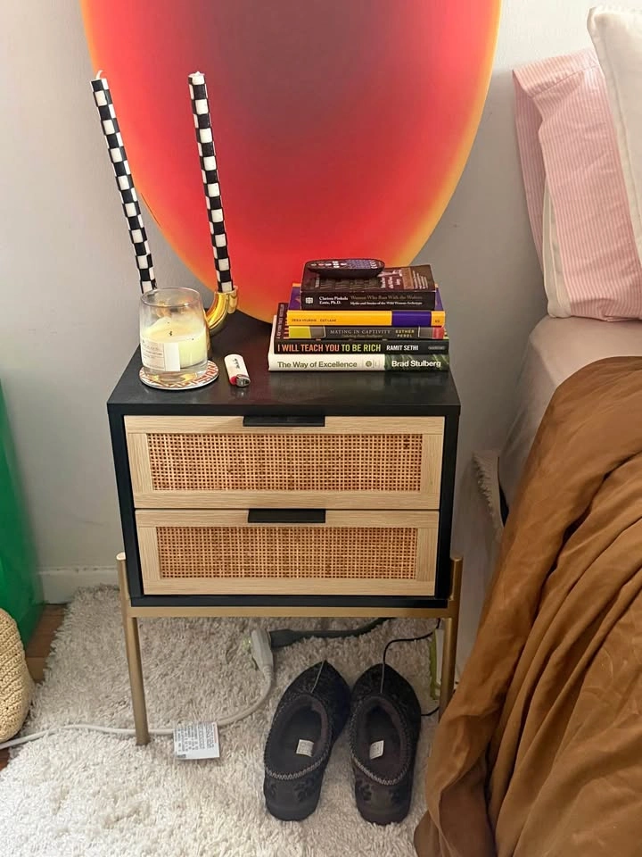 Nathan James Rattan Nightstand