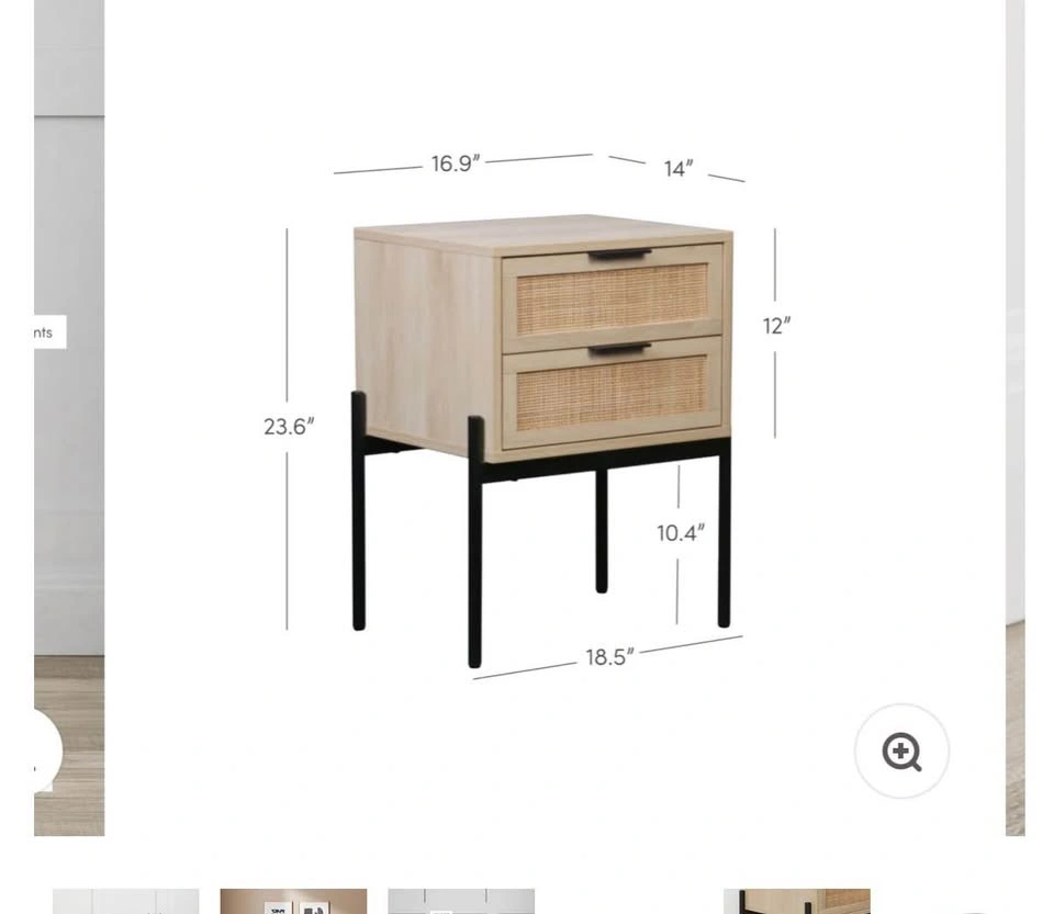 Nathan James Rattan Nightstand - photo 2