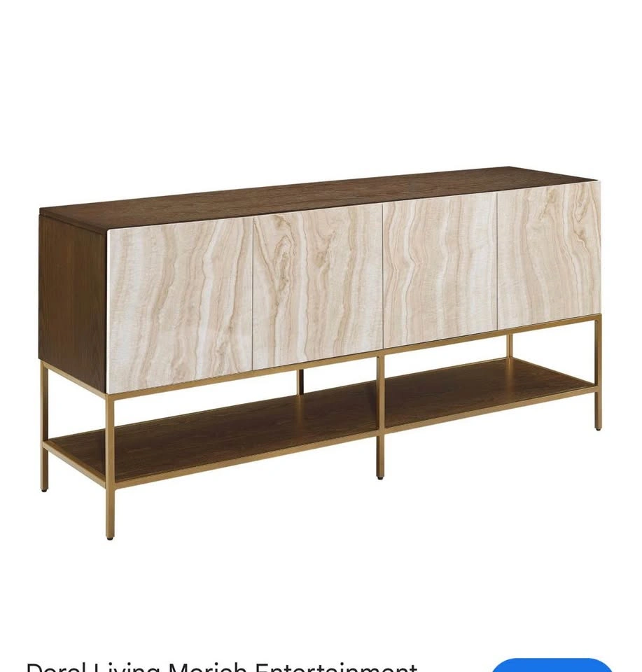 Pink marble-like credenza - photo 4