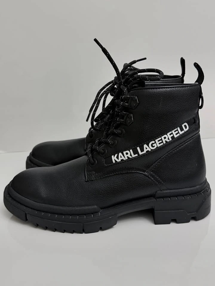 Karl Lagerfeld Paris Leather Boots Size 8 Men's - photo 3