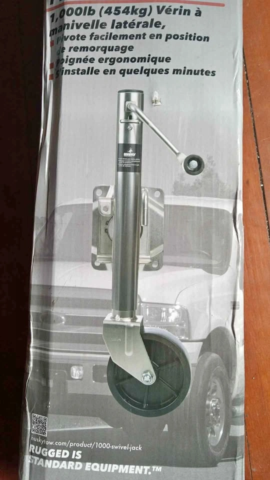 1000lb Side Wind Swivel Jack - 10" Lift