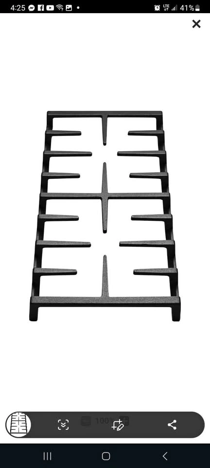 GE Gas Range Centre Grate