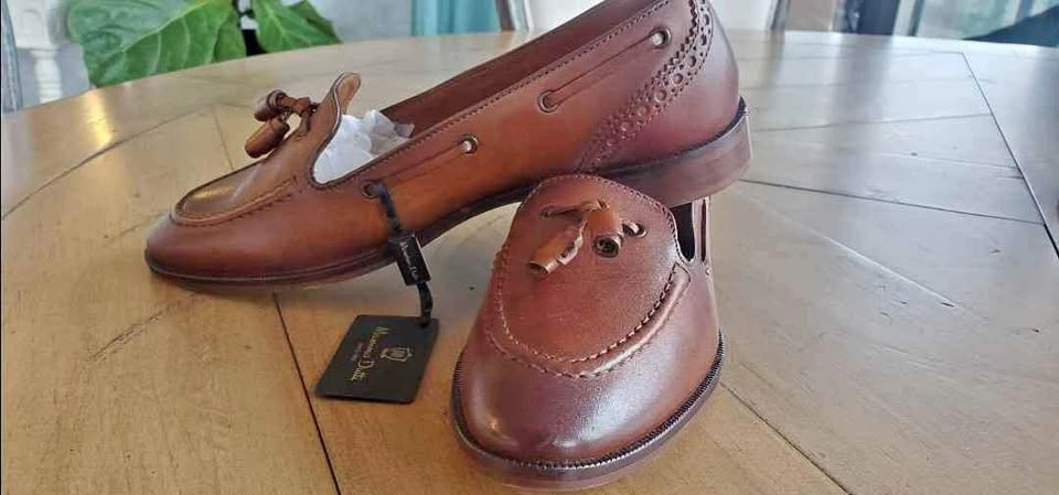 Brand New Leather Shoes - Massimo Dotti Loafers - Size 7.5 - Wom