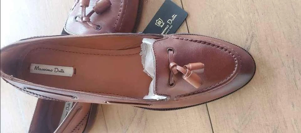 Brand New Leather Shoes - Massimo Dotti Loafers - Size 7.5 - Wom - photo 4