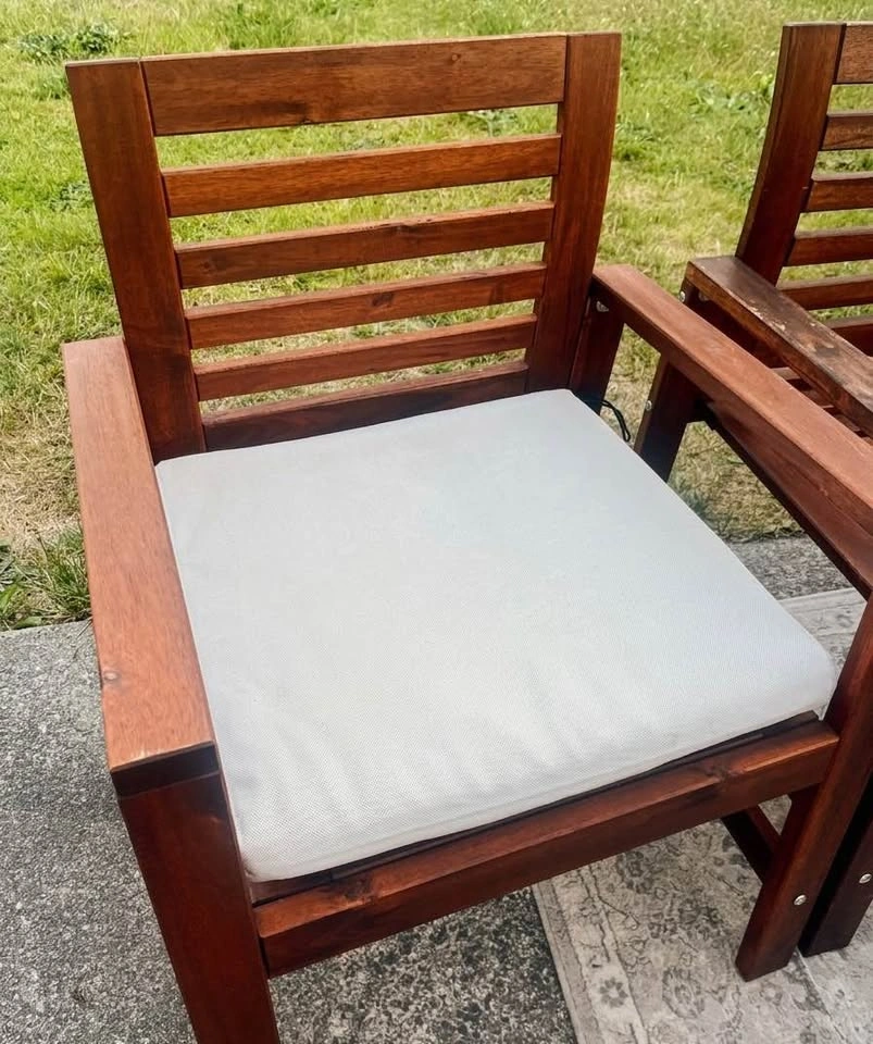 IKEA APPLARÖ Patio Set – 4 Armchairs + Gateleg Table + Cushions - photo 4