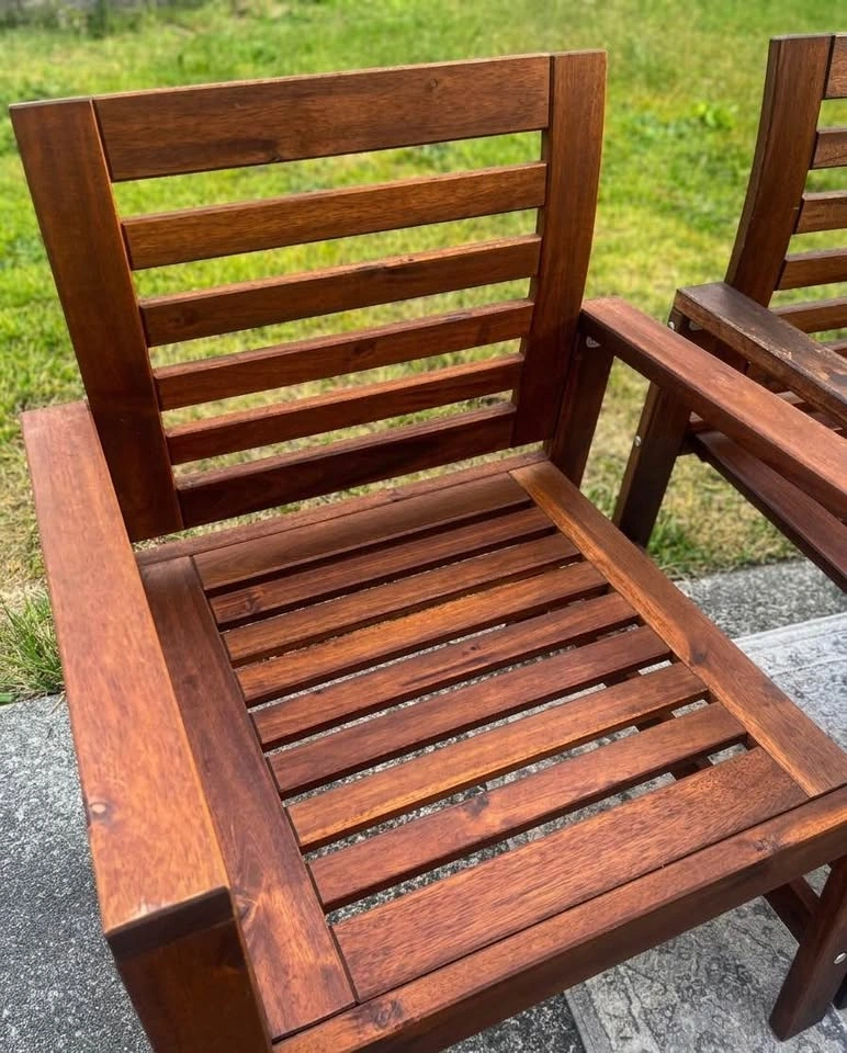 IKEA APPLARÖ Patio Set – 4 Armchairs + Gateleg Table + Cushions - photo 5
