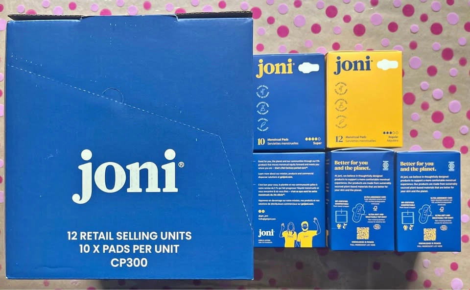 BNIB Joni Tampons & Organic Cotton Pads - 15 Boxes